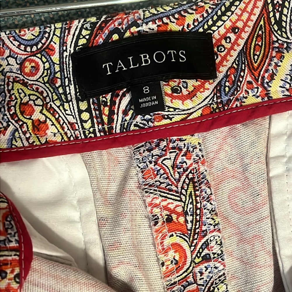 Talbots Size 8 Transitional Print Pants - image 8